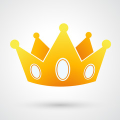 gold royal crown.vector