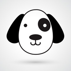 Fototapeta premium Dog vector icon