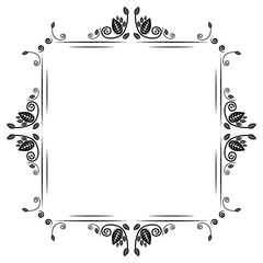 Vintage frame decoration