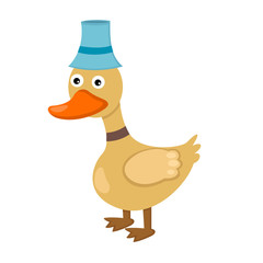 illustration of isolated duck on white background