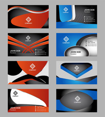 Abstract business card design templates

