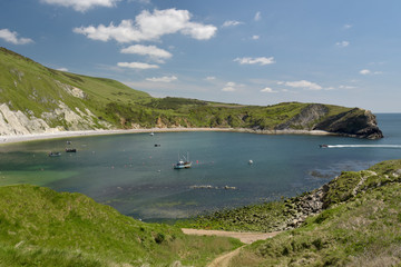 Lulworth Cove on Dorset coast
