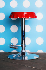 Red bar stool