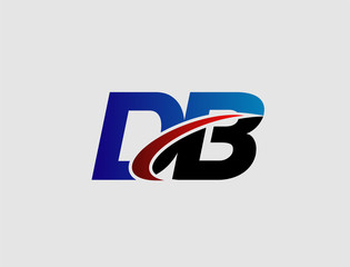 Fototapeta premium Letter D and B logo vector 