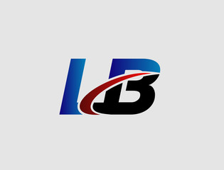 Letter L and B logo vector
