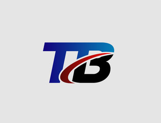 Letter T and B logo vector
