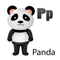 Alphabet letter P-Panda