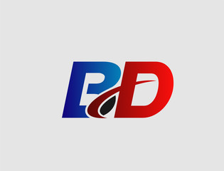 Letter B and D logo
