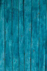 Fototapeta na wymiar Old vintage blue wood panel background texture