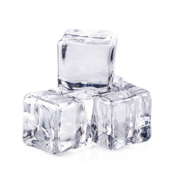 Obraz premium ice cubes on white background
