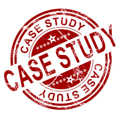 Red case study stamp