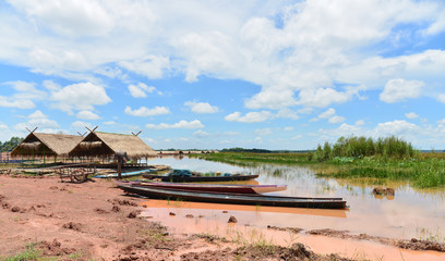 Fototapeta na wymiar Bamboo rafting