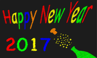 Happy New Year Blackboard 2017