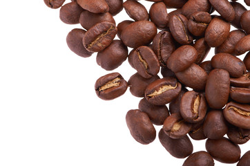 coffee beans in the corner