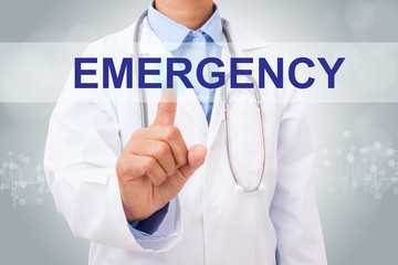 Doctor hand touching psychology sign on virtual screen. medical concept