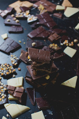 pieces of chocolate