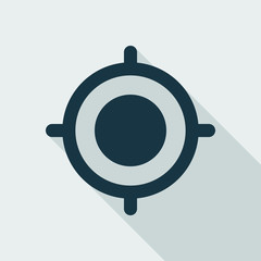 GPS Target Location Flat Icon