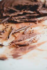 Fototapeta na wymiar chocolate flakes
