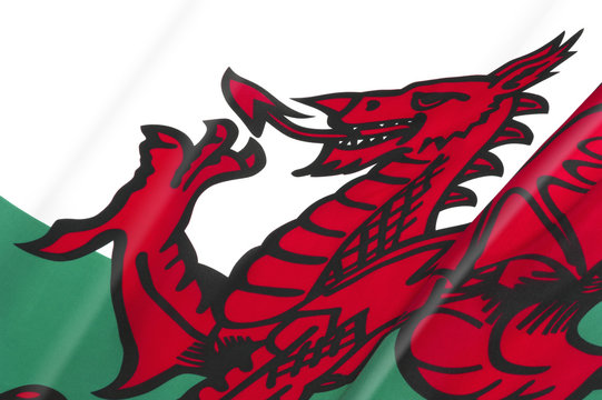 Welsh Flag close-up