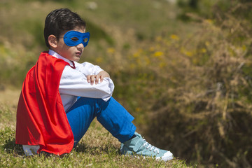 Little Superhero resting