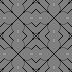 Design seamless monochrome geometric pattern