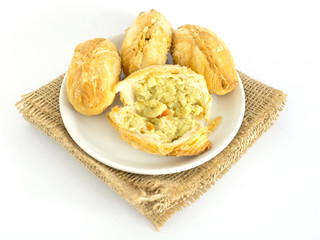 Puff Pastry.  Thai food.