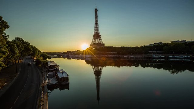 Lever du soleil à Paris