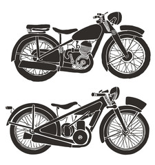 Fototapeta na wymiar Vintage Motorcycle. Hand drawn vector illustration.