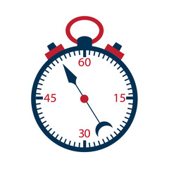 Stopwatch over white