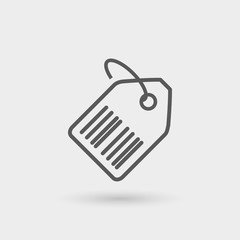 code tag thin line icon