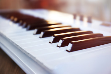 Synthesizer closeup