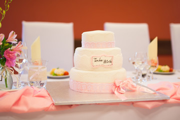 Obraz na płótnie Canvas Wedding cake detail