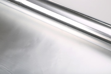A whole piece of foil silver paper