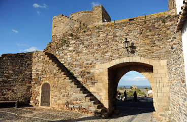 Fototapeta na wymiar Gateway of the Castle, Monsaraz, Alentejo, Portugal, Southern Europe