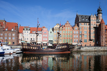 Gdansk Old Town River View