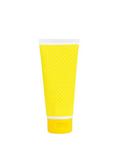 Yellow cream tube