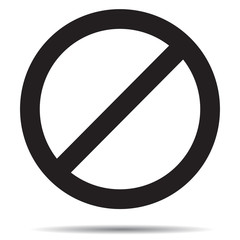 Ban symbol template