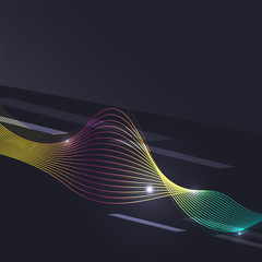 Smoke pattern on dark background