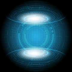 abstract futuristic technology  background vector illustration
