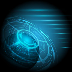abstract futuristic technology background vector illustration