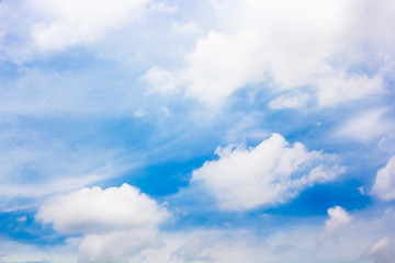 Naklejka na ściany i meble gray clouds in the blue sky