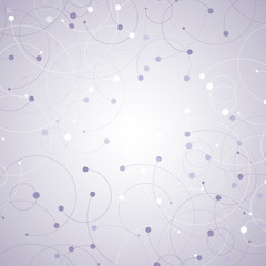 Geometric pattern with connected lines and dots.