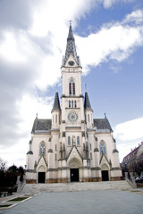 Obraz premium Sacred Heart Church in Koszeg in Hungary