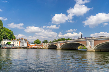 The borough of Kingston Upon Thames to the south west of London