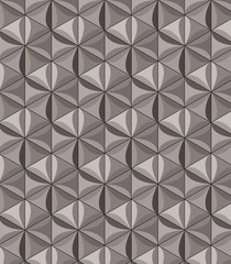exagon vector pattern, repeating linear hexagon overlap each