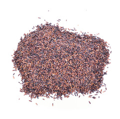 Rice berry, Brown rice in white background