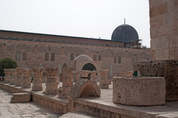 Israele: la moschea Al Aqsa sul Monte del Tempio, la Spianata delle Moschee nella città vecchia di...