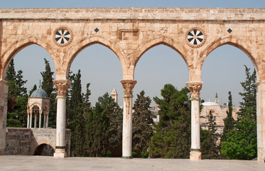 Israele: gli archi di accesso alla Spianata delle Moschee sul Monte del Tempio nella città vecchia di Gerusalemme il 6 settembre 2015