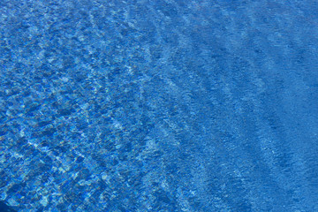 Fototapeta na wymiar Blue water texture on an abstract water background