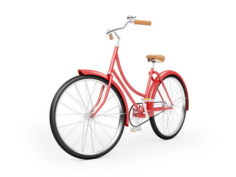 Fototapeta red bicycle vintage